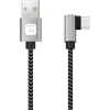 Techly ICOC MU2AC9-005-AL USB kábel USB 2.0 0,5 M USB A USB C Fekete, Szürke (ICOC MU2AC9-005-AL)