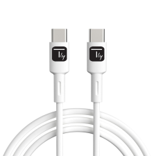 Techly ICOC-MUSB20-C60W1 USB-C apa - USB-C apa - Fehér (2m) kábel és adapter
