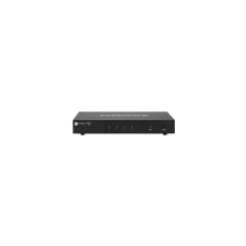 Techly IDATA DP-KVM4 KVM kapcsoló Keretállvány Fekete (IDATA-DP-KVM4) hub és switch