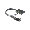 Techly IDATA HDMI-VGA3 video átalakító kábel Fekete (IDATA-HDMI-VGA3)
