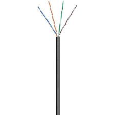 Techly ITP7-UTP-0100LO hálózati kábel Fekete 100 M Cat5e U/UTP (UTP) (025381) kábel és adapter