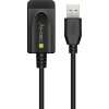 Techly IUSB-REP20TY USB kábel USB 2.0 5 M USB A Fekete (IUSB-REP20TY)