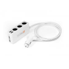 Technaxx 4-port USB & 3 foglalat autós adapter (4592) (4592) - Autós Töltők mobiltelefon kellék