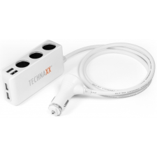 Technaxx TE11 4-Port USB & 3-Socket Car Charger mobiltelefon kellék