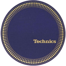  Technics Slipmats Strobo Blue/Gold lemezjátszó tartozék
