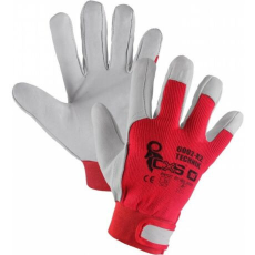  TECHNIK 0002-L2 9-ES KECSKEBŐR KESZTYŰ, PIROS KÉZHÁT