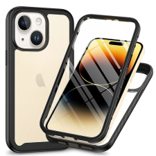 TECHSUIT - Defense360 Pro + Képernyővédő fólia - iPhone 15 - Fekete (KF2313859) mobiltelefon kellék