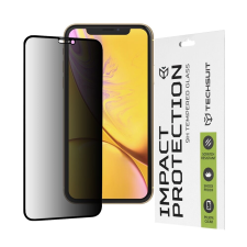 TECHSUIT Film iPhone XR / 11-hez - Techsuit 111D Privacy Full ragasztó - fekete mobiltelefon kellék