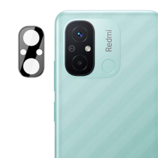 TECHSUIT Kamerafilm Xiaomi Redmi 12C-hez - Techsuit Full Camera Glass - Fekete mobiltelefon kellék