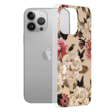 TECHSUIT - Marble Series - iPhone 13 Pro - Mary Berry Nude (KF238822) tok és táska