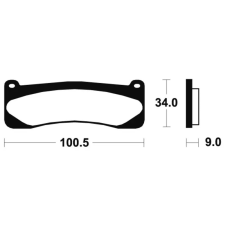 TECNIUM Fémszinterezett Fékbetétek - MTR207 TECNIUM  Futómű és fék alkatrészek Fékbetétek (tárcsafék) egyéb motorkerékpár alkatrész