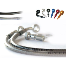 TECNIUM SPEEDBRAKES hátsó fékcsövek rozsdamentes acél/titánium banjo Suzuki SV650-hez egyéb motorkerékpár alkatrész