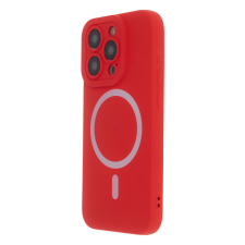 TectoShield Silicon Soft MagSafe-kompatibilis tok iPhone 15 Pro - piros tok és táska
