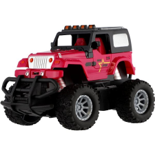Teddies RC terepjáró, 14 cm, rózsaszín autópálya és játékautó