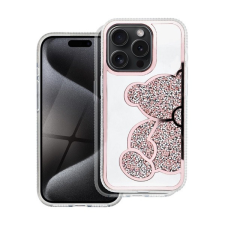 Teddy Bear iPhone 11 csillogó köves tok, rózsaszín (5903396295690) tok és táska