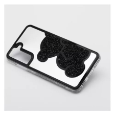 Teddy Bear Samsung Galaxy A35 5G csillogó köves tok fehér-fekete (101211) (101211) tok és táska