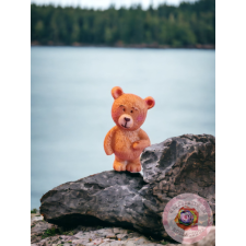 Teddy maci mosolyog dekorációs kellék