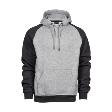 Tee Jays Férfi kapucnis hosszú ujjú pulóver Tee Jays Two-Tone Hooded Sweatshirt S, Heather/Sötét szürke