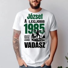 TeeInBlue A legjobb vadász születésnapi póló Póló / fehér / 2XL ajándéktárgy