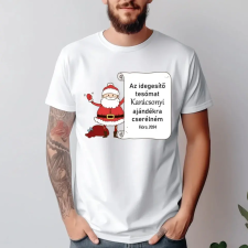 TeeInBlue Az idegesítő tesómat ajándékra cserélném - egyedi póló Póló / fehér / S ajándéktárgy