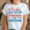 TeeInBlue Az idei az első karácsonyom, mint keresztanya póló Póló / fehér / 2XL