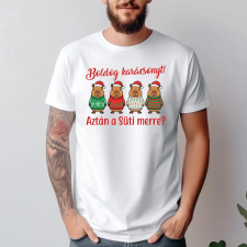 TeeInBlue Capybara mintás karácsonyi póló egyedi felirattal Fehér póló / fehér / L ajándéktárgy