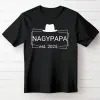 TeeInBlue Egyedi feliratos póló férfiaknak kalapos mintával Fekete póló / fekete / L