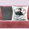 TeeInBlue Egyedi fényképes emlékőrző ölelő párna Párna / SZÜRKE PLÜSS HÁTOLDAL / szivacs