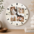 TeeInBlue Egyedi fényképes falióra kollázs 4 fotóval Falióra / fehér / 30 cm