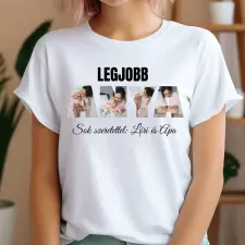 TeeInBlue Egyedi fényképes póló anyának Póló / fehér / S ajándéktárgy