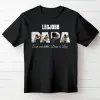 TeeInBlue Egyedi fényképes póló papának Fekete póló / fekete / XL