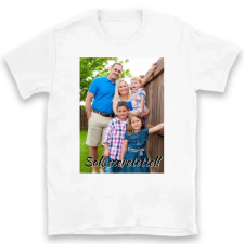 TeeInBlue Egyedi fényképes póló Póló / fehér / 2XL ajándéktárgy