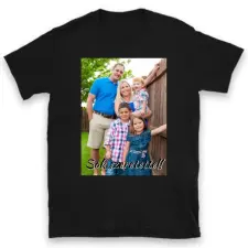 TeeInBlue Egyedi fényképes póló Póló / fekete / S ajándéktárgy