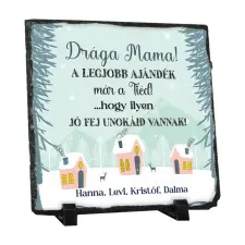 TeeInBlue Egyedi fotókő nagymamának az unokáktól Fotókő / Egyedi / 20x20 cm ajándéktárgy