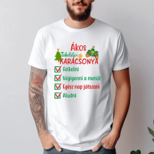 TeeInBlue Egyedi gamer karácsonyi póló névvel, a tökéletes karácsony Fehér póló / fehér / L ajándéktárgy