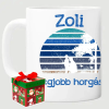 TeeInBlue Egyedi neves bögre horgász apának Bögre / FEHÉR / KARÁCSONYI DOBOZ