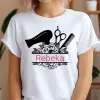 TeeInBlue Egyedi neves póló fodrászoknak Fehér póló / fehér / XL
