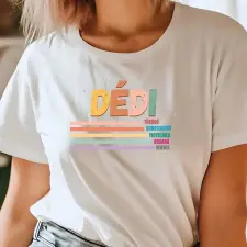 TeeInBlue Egyedi póló dédinek jellemzőkkel Póló / fehér / 2XL ajándéktárgy