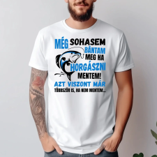 TeeInBlue Egyedi póló horgászoknak Fehér póló / fehér / M ajándéktárgy