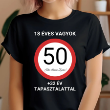 TeeInBlue Egyedi születésnapi póló táblás minta Fekete póló / fekete / M ajándéktárgy