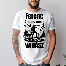 TeeInBlue Egyedi vadász póló Póló / fehér / L ajándéktárgy