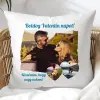 TeeInBlue Egyedi Valentin napi párna 3 képpel és saját felirattal Párna / FEHÉR HÁTOLDAL / antiallergén