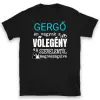 TeeInBlue Én vagyok a vőlegény a szerelemtől megrészegülve - egyedi neves póló legénybúcsúra Fekete póló / fekete / XL