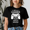 TeeInBlue Ez a gamer pólóm személyre szabható felirattal Fekete póló / fekete / S