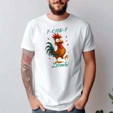 TeeInBlue F-caw-f póló egyedi névvel Fehér póló / fehér / L ajándéktárgy