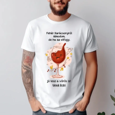 TeeInBlue Fehér Karácsonyról álmodom - egyedi póló Póló / fehér / 2XL ajándéktárgy