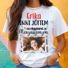 TeeInBlue Inni jöttem és vigyázni a menyasszonyra - póló lánybúcsúra névvel és képpel Fehér póló / fehér / XL