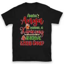 TeeInBlue Karácsonyi póló anyának Póló / fekete / 2XL ajándéktárgy