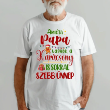 TeeInBlue Karácsonyi póló papának Póló / fehér / M ajándéktárgy