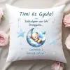 TeeInBlue Keresztszülő felkérő ajándék párna fiús mintával Párna / FEHÉR HÁTOLDAL / antiallergén